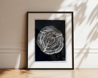 tree rings / giclee print / 8x10"