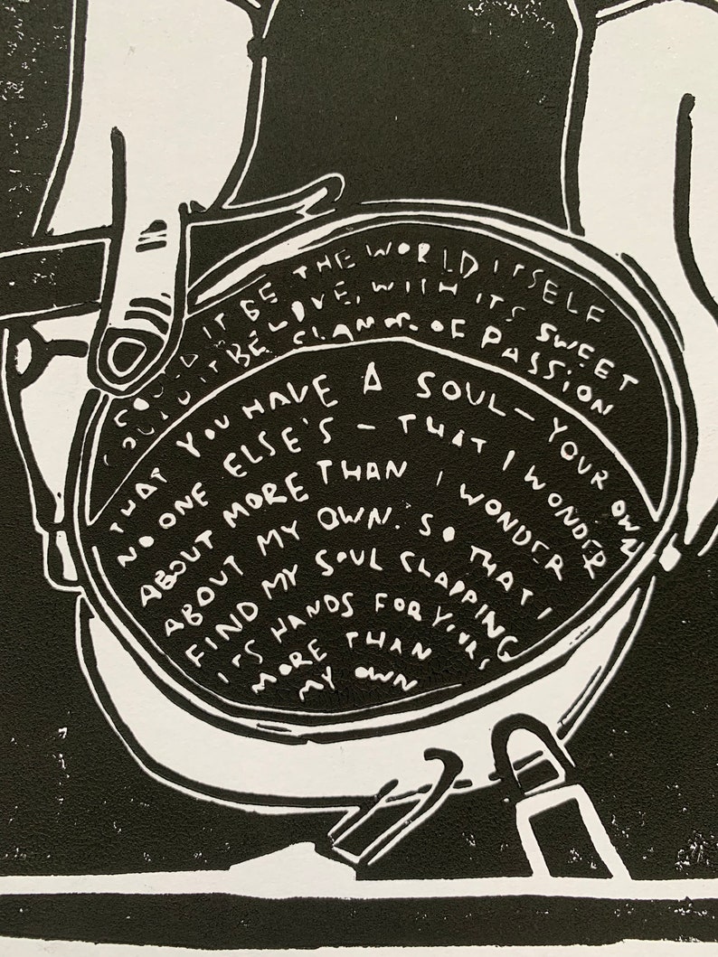 What is the Greatest Gift Mary Oliver / Original Handmade Etsy