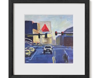 Golden Hour in Fenway — Fine Art Print of Original Oil Painting