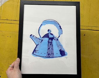 Teapot Art Print 11x14