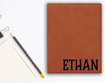 Personalized leather Portfolio For Men Women Personalized Leather 9 x 12 inch Writing padfolio, Leather Business Folio, Graduation Gifts