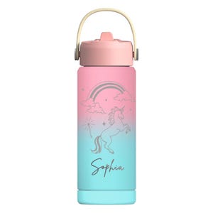 Insulated Kids Water Bottle With Names, Custom Water Tumbler for Kids ...
