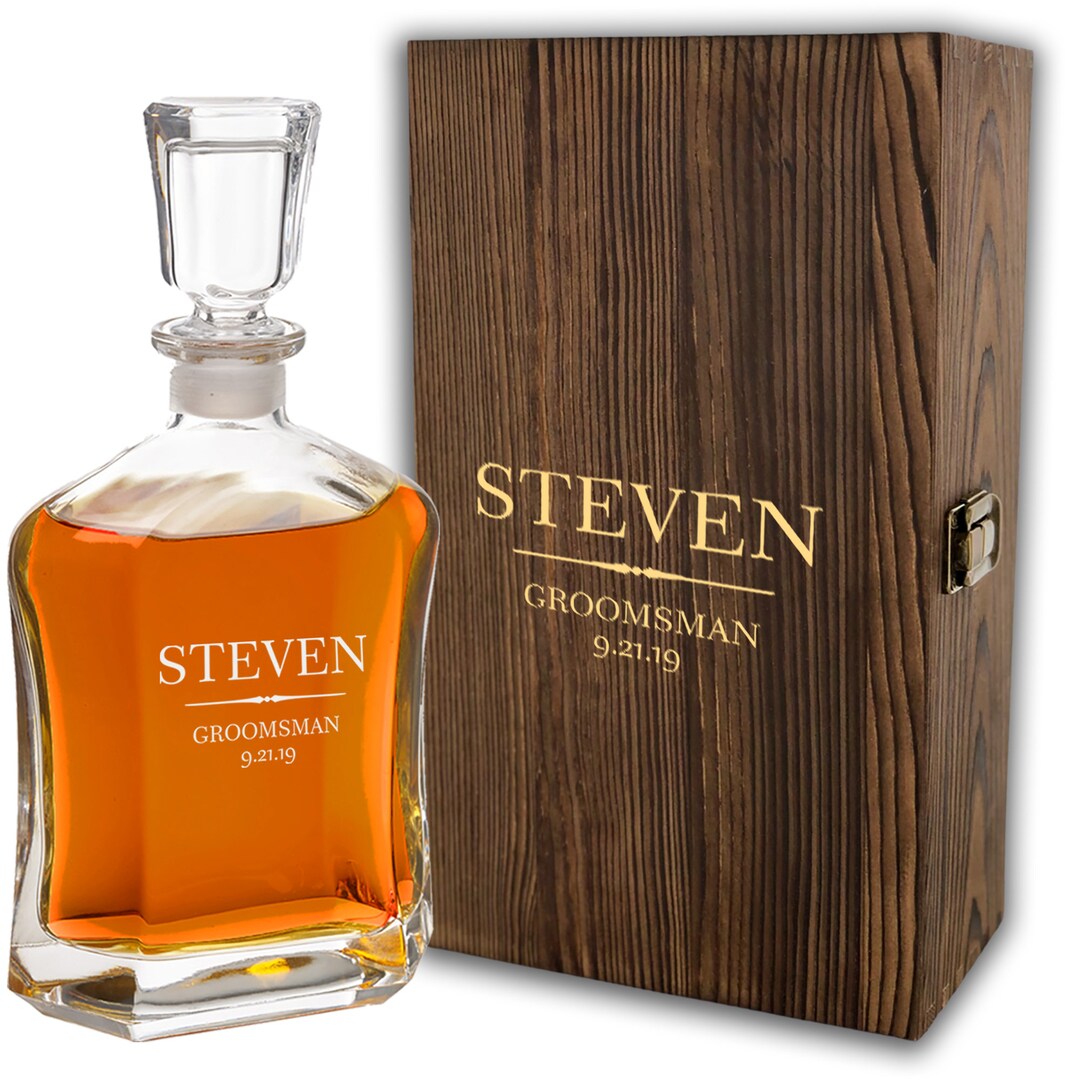Groomsmen Gift Set Box - Personalized Scotch Glass - Groomsmen Proposal ...