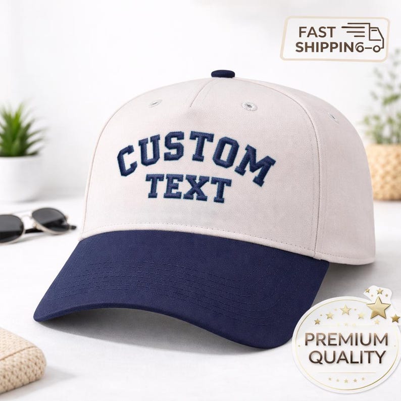 Custom Embroidered Hat, Personalized Baseball Cap with Text, Custom Name Hat – Monogram Gift – Adjustable Dad Hat – Custom Cap for Men/Women image 12