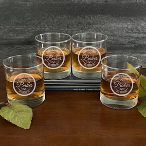 Custom Whiskey Glasses Set For Men - Engrave Premium Scotch Glasses Gift Box for Men - Valentine Gift For Him - Anniversary Gift For Husband