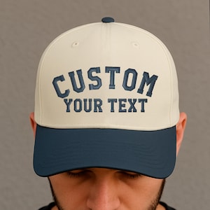 Custom Embroidery Trucker Hat – Personalized Embroidery Cap – Custom Text Name Hat – Adjustable Baseball Cap – Unique Gift for Him or Her