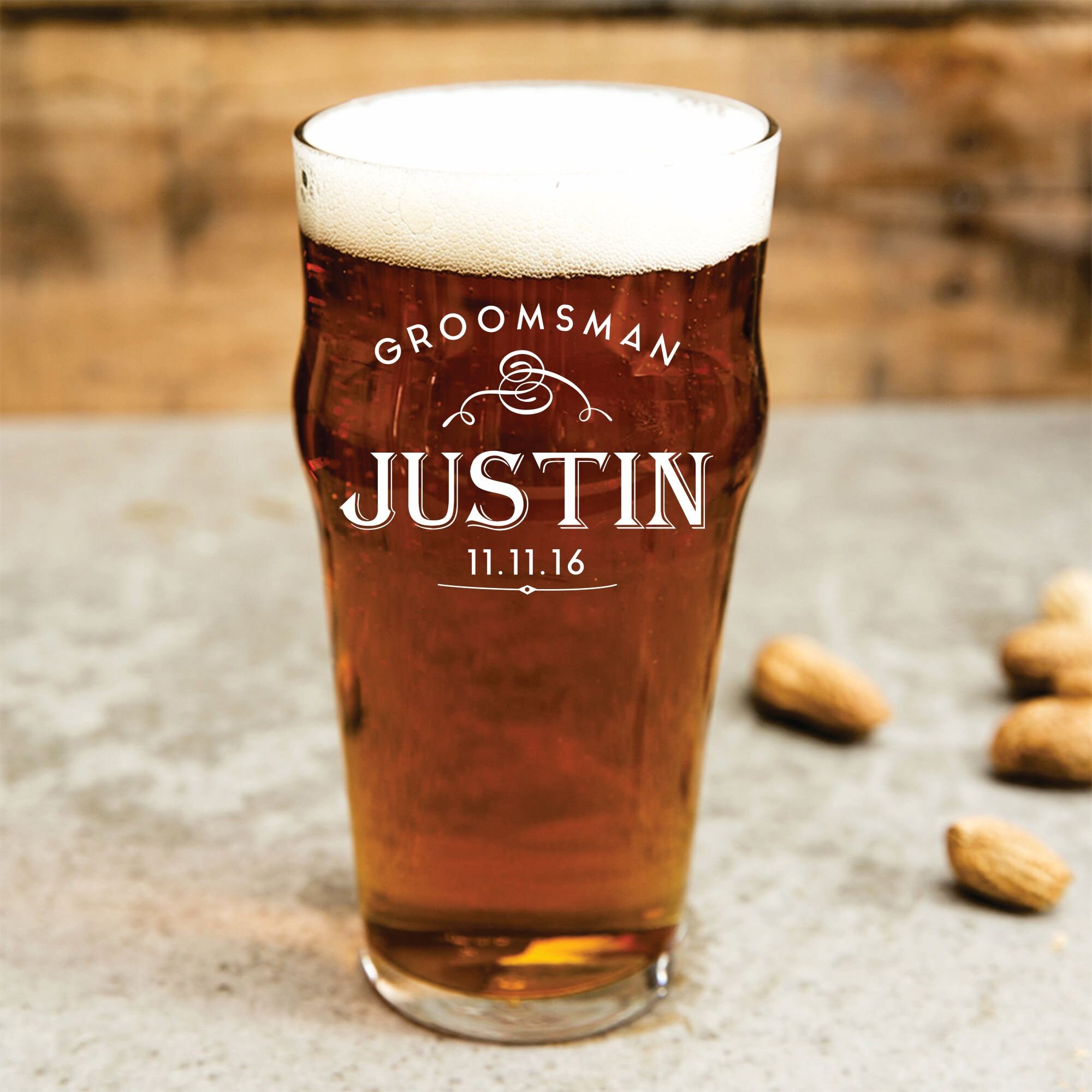 Personalized Pilsner Glasses Personalized Glasses Groomsmen Etsy