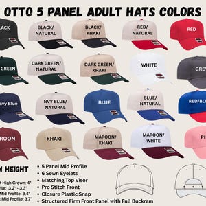 Custom Embroidered Hat, Personalized Baseball Cap with Text, Custom Name Hat – Monogram Gift – Adjustable Dad Hat – Custom Cap for Men/Women image 2