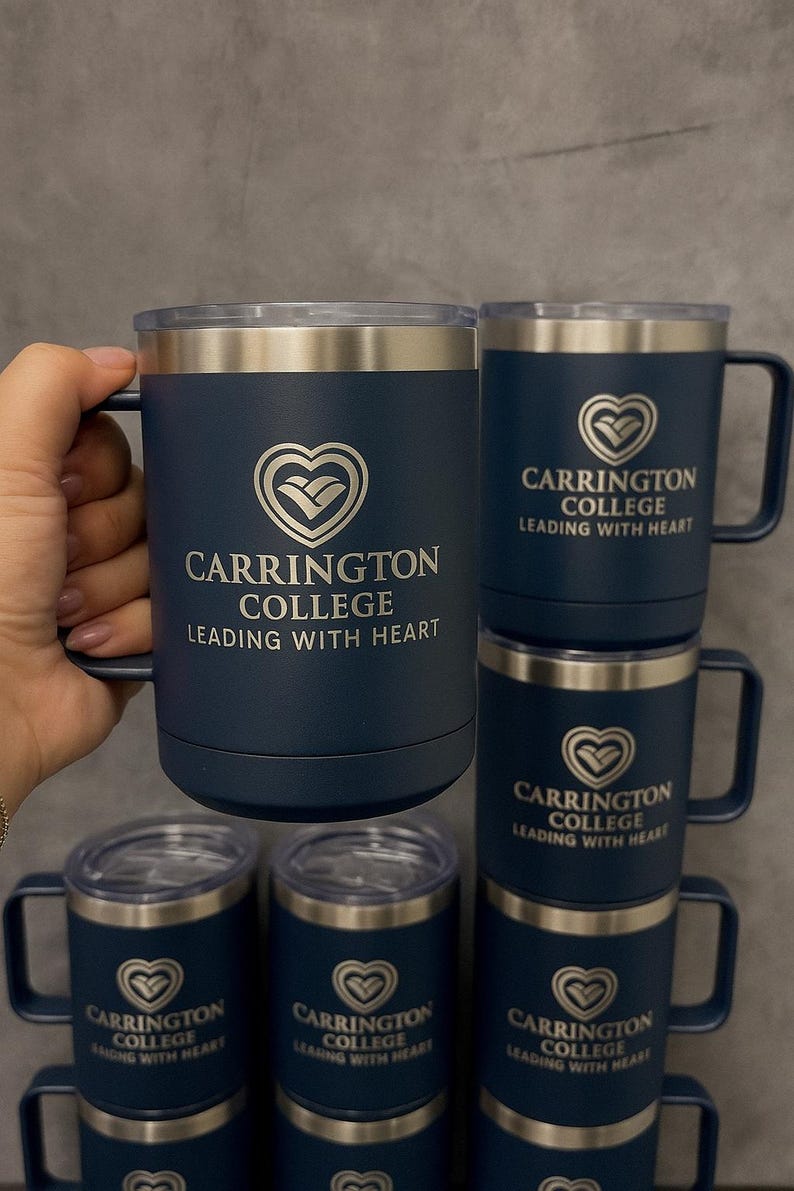 Custom Logo Tumbler Corporate Logo – Powder Coated Stainless Steel – Promotional Laser Engraved Travel Mug – Bulk Employee Client Gift Cup image 7