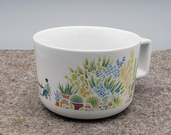 Ceramic Mug: Cacti and Chai