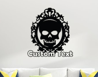 Skull Metal Decor , Creepy Metal Skull Wall Art , Spooky Customized Wall Art, Custom Large Metal Wall Art, Home Decoration,