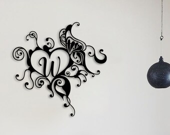 Metal Heart Customized Wall Art , Custom Large Metal Wall Art, Personalized Home Decoration,  Gifts for Her, Personalized Unique Gifts