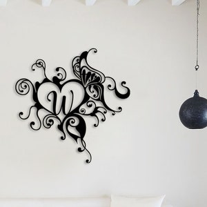 Metal Heart Customized Wall Art , Custom Large Metal Wall Art, Personalized Home Decoration,  Gifts for Her, Personalized Unique Gifts