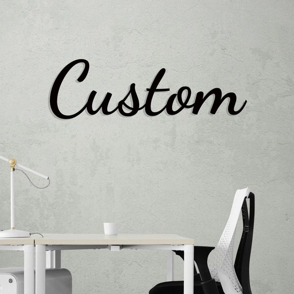 Metal Wall Words Etsy