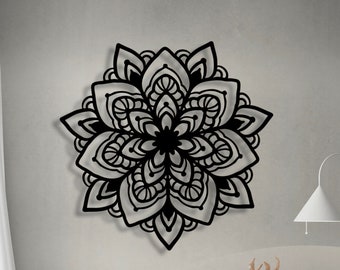 Mandala Large Metal Wall Art , Mandala Wall Hanging, Mandala Home Decoration, Mandala Gift,  Personalized Unique Wedding Gift For Home