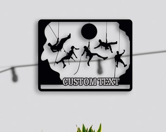 Metal Customized Wall Art, Personalized Climbers Large Metal Wall Art, Home Decoration,   , Personalized Unique Wedding, Valentines Gifts