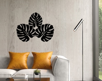 Silver Leaves Large Metal Wall Art, Large Metal Wall Art Decor  , Metal Floral Wall Art, Personalized Unique Wedding, Home Gifts for Couple