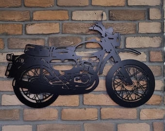 Benutzerdefinierte Motorrad Metall Wandkunst, Motorrad-Liebhaber Geschenk für Ihn, Motorrad Garage Zeichen, personalisiertes Motorrad Name Wandschild Geschenk für Papa