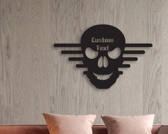 Skull  Decor , Metal Skull Wall Art , Customized Wall Art, Custom Large Metal Wall Art, Home Decoration,  Personalized Unique Gifts