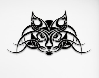 Cat Large Metal Wall Art and Decor Home Decoration,    Personalized Unique Housewarming,  Birthday, Wedding, Anniversary or Valentines Gifts