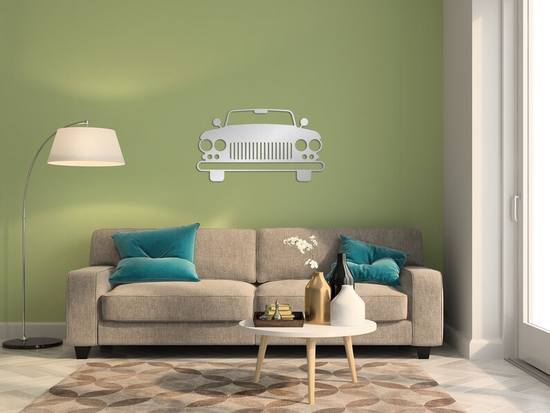 Metal Classic Car Wall Art Metal Wall Art Decor Etsy