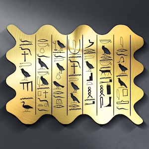 Ancient Egypt Metal Symbols Wall Art and Decor Home Decoration,  Personalized Unique Housewarming,  Birthday, Wedding, or Valentines Gifts