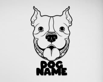 Your Dog Photo Custom Metal Wall Art,  Gift for Dog Lovers , Personalized Unique Metal Wall Decor for Pet Owners , Home Gifts for Couple