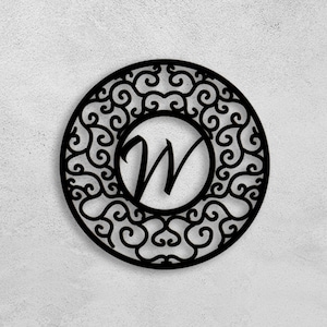 Personalized Single Letter Large Metal Wall Art, Metal Customized Wall Art, Metal Private Character, Home Decoration,, Contemporary Art