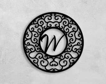 Personalized Single Letter Large Metal Wall Art, Metal Customized Wall Art, Metal Private Character, Home Decoration,, Contemporary Art