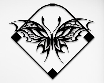 Butterfly Large Metal Wall Art and Decor Home Decoration,    Personalized Unique Housewarming,  Birthday, Wedding, or Home Gifts for Couple