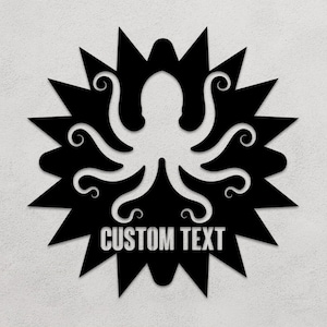 Metal Personalized Octopus Wall Art and Decor, Custom , Home Decoration,  Personalized Unique Housewarming, Wedding or Home Gifts for Couple