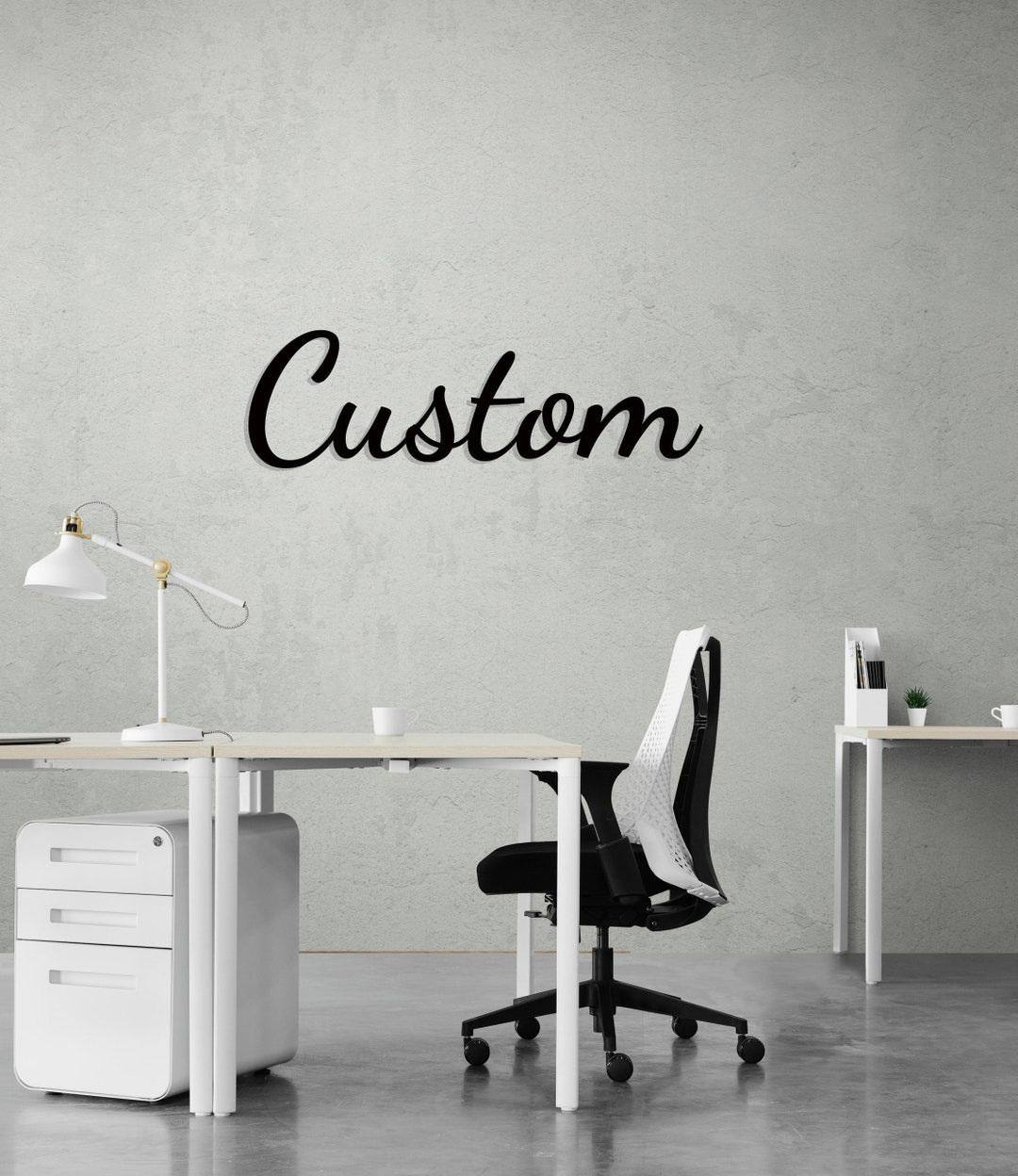 Custom Metal Words Wall Art Your Custom Text Custom Name Etsy