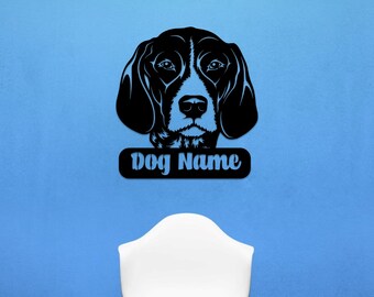 Personalized Dog Large Metal Wall Art, Pointer Metal Customized Wall Art, German Shorthaired Pointer Large Metal Wall Art, Home Decor