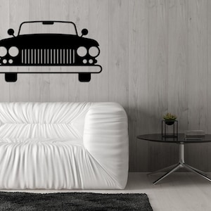 Metal Classic Car Wall Art, Large Metal Wall Art Decor  for Classic Car Lovers, Metal Garage Decor,  Personalized Unique Gifts