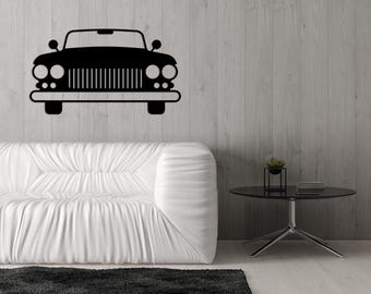 Metal Classic Car Wall Art, Large Metal Wall Art Decor  for Classic Car Lovers, Metal Garage Decor,  Personalized Unique Gifts