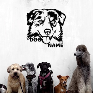 Golden Retriever Gifts Metal Customized Wall Art,  for Dog Lovers , Large Metal Wall Art, Home Decor, Personalized Unique Gifts
