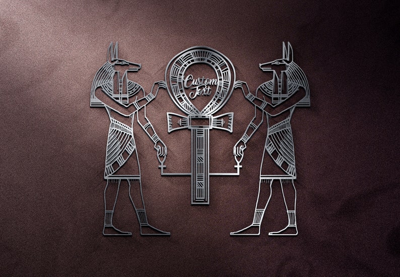 Gold Metal Ankh God of Egypt Wall Art Anubis Wall Decor Etsy