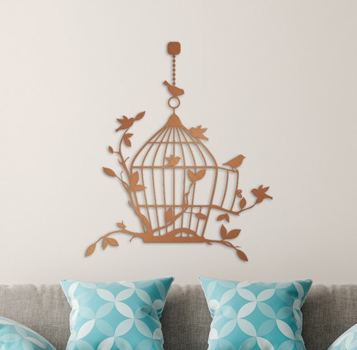 Bird Cage Metal Wall Art and Decor Home Decoration New Home Etsy