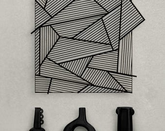 Large Metal Wall Art and Decor Home Decoration, Unique Housewarming Gift for Couples, Metal Modern Abstract Wall Art, Wedding Gift for Home