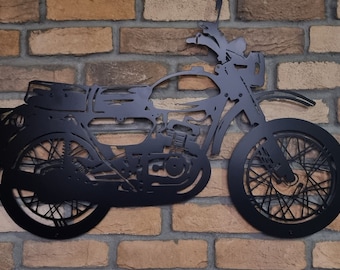 Custom Motorcycle Metal Wall Art, Motorcycle Lover Gift for Him, Motorbike Garage Sign, Personalized Motorcycle Name Wall Sign Gift for Dad