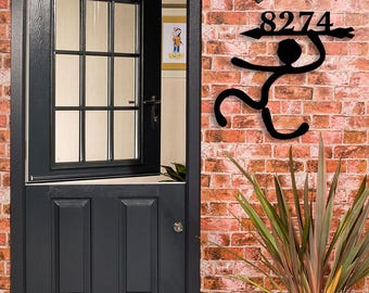 Metal Address Plaque , Address Sign , Metal House Number, Modern Home Decoration,  Personalized Unique Wedding, Home Gifts for Couple