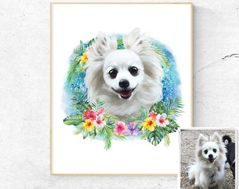 Pet Portrait, Pet Painting, Pet Loss Gift, Custom Pet Portrait, Pet Memorial, Pet Gift, New Pet Gift, Watercolor Pet Portrait,Christmas Gift