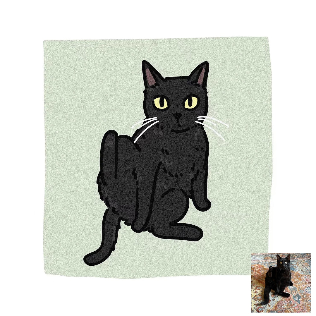 Custom Badly Drawn Pet Portrait, Bad Dog Portrait, Bad Cat Portrait ...