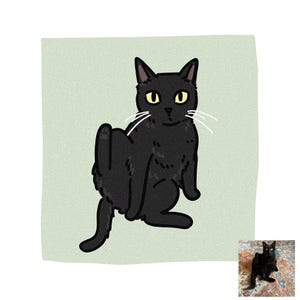Custom Badly Drawn Pet Portrait, Bad Dog Portrait, Bad Cat Portrait, Personalized Portraits From Photo, Funny Pet Portrait, Pet Lover Gift