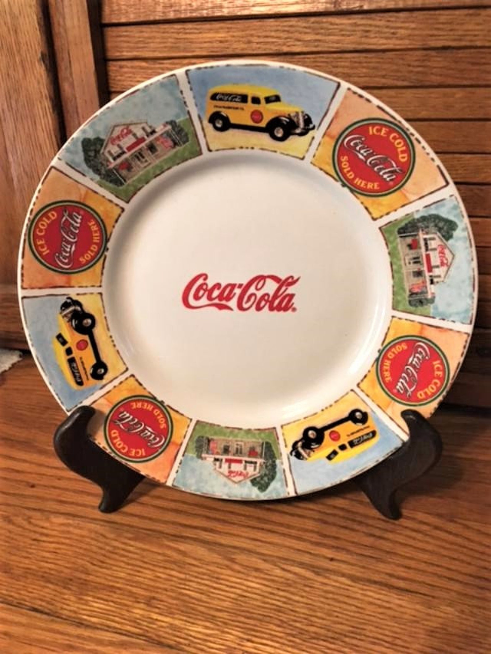Vintage Gibson Coca Cola Dinner or Salad Plate 8.58 Inch Etsy