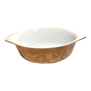 Pyrex 043 Early American 1-1/2 Quart Casserole Dish without Lid, Vintage Pyrex