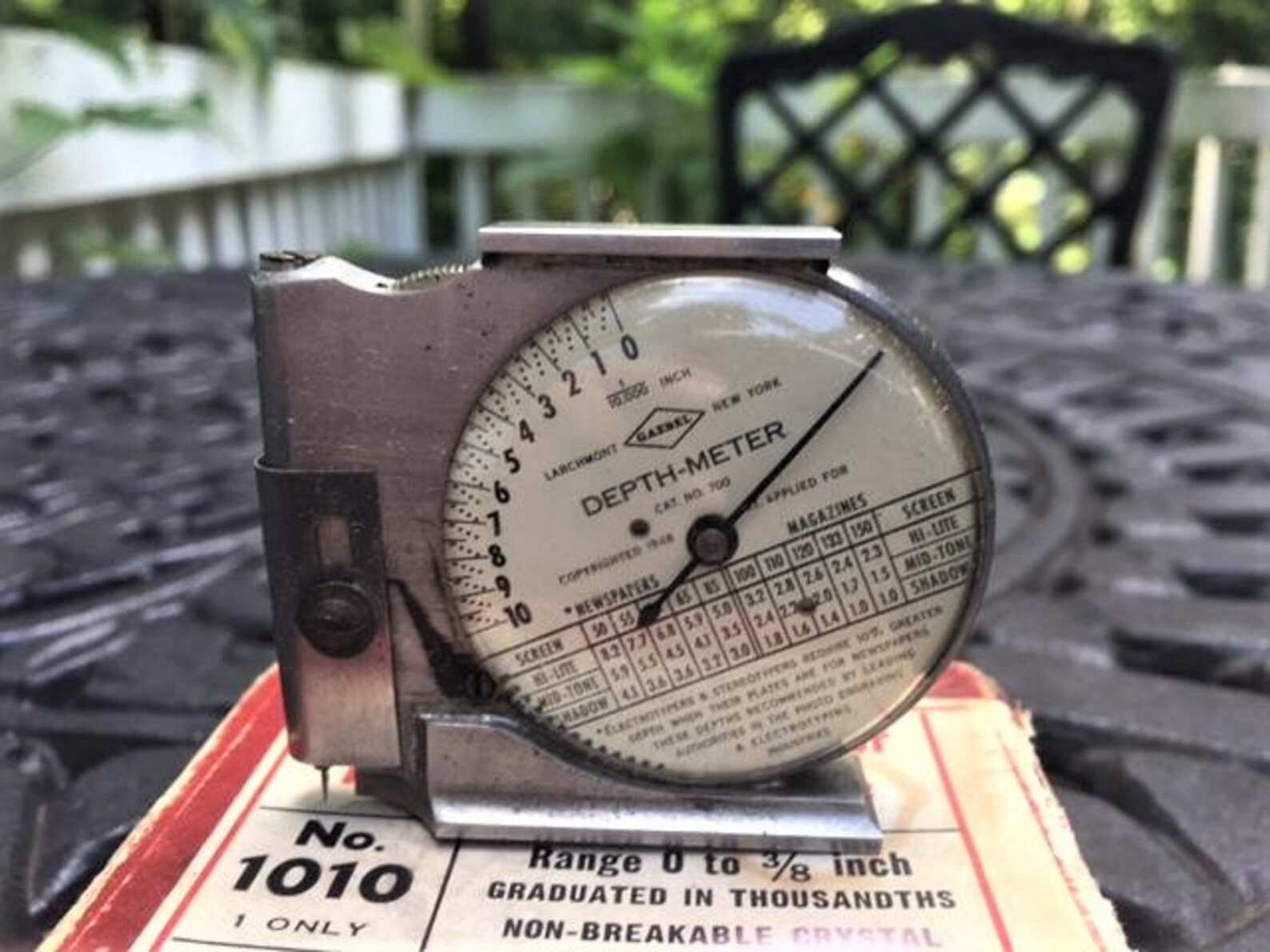 Vintage Starrett Dial indicator Pocket Gage No 101 in Original Etsy
