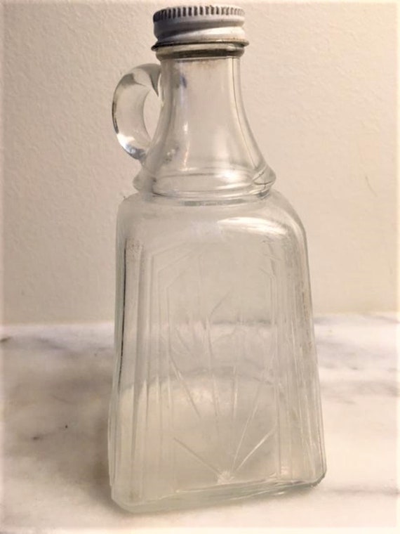 Vintage White House Vinegar Bottle Square Base Screw Top With Etsy