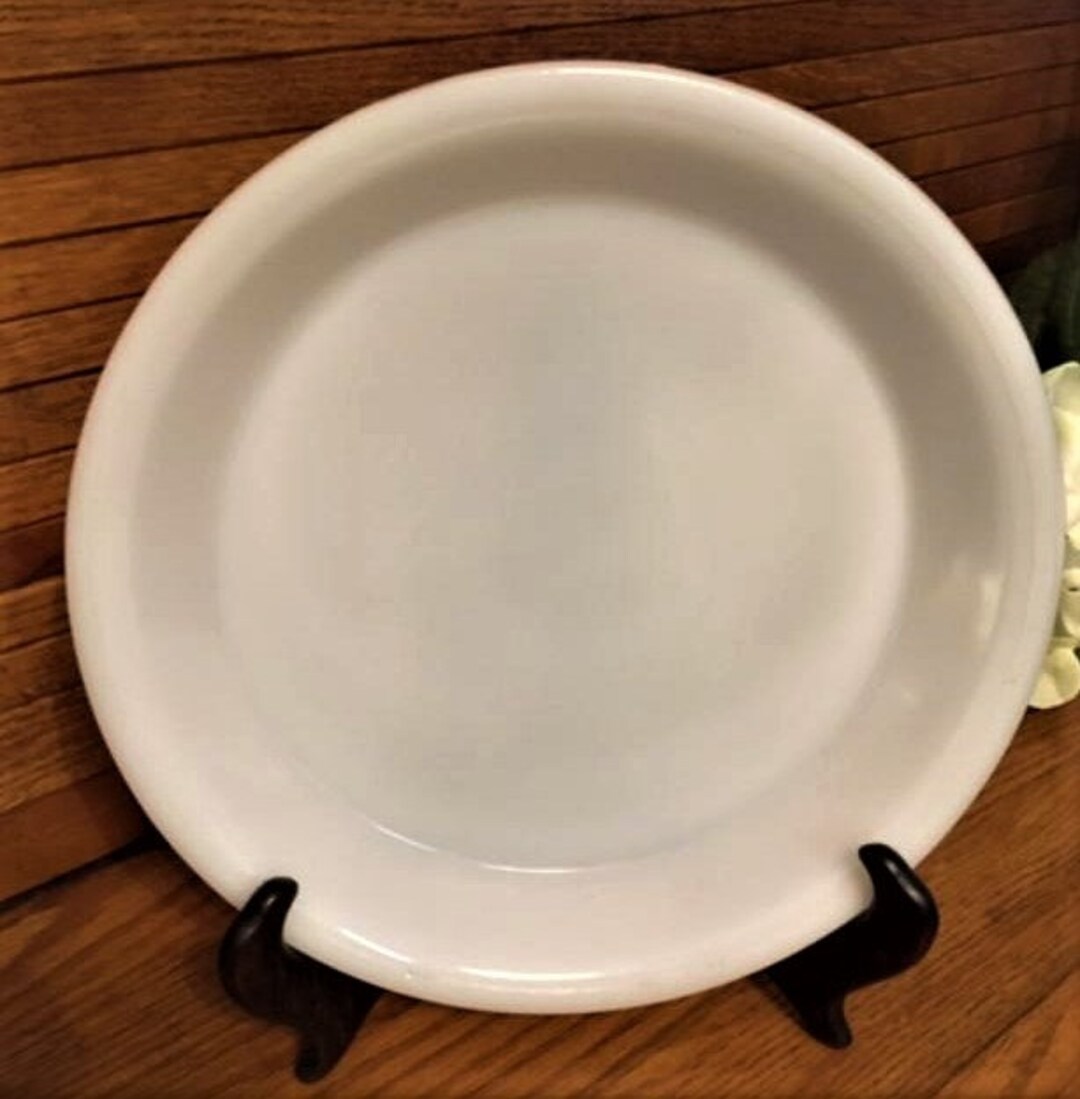 Glasbake Pie Plate White, Vintage Pie Plate, Cottagecore, Vintage Decor