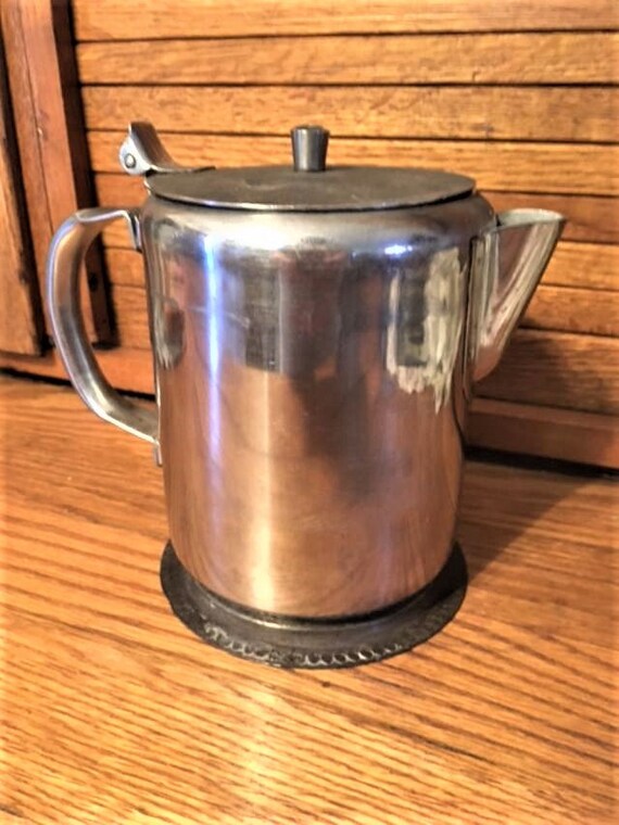 Vintage Stainless Steel Tea Kettle Coffee Pot Made in Korea Etsy